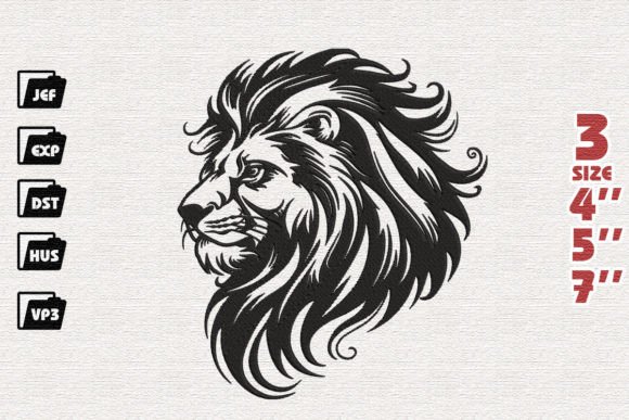 Lion Embroidery: A Wild Touch for Personalized Gifts